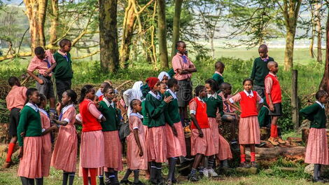 Nairobi Learner's gathering together in a Past Social Event