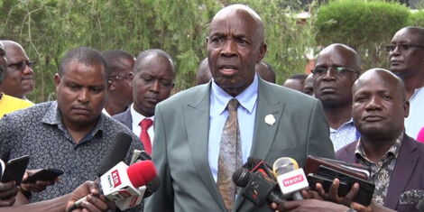 Education Cabinet Secretary Ezekiel Machogu during the release of Form One placement at the Kenya Institute for Curriculum Development on January 16, 2023