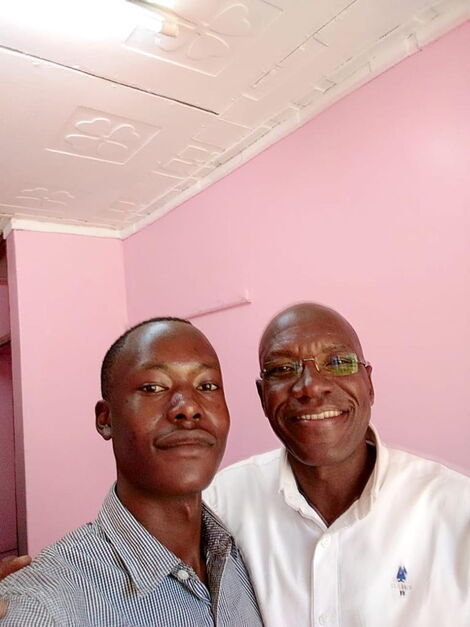 Brian Matiro with Senator Boni Khalwale, May 12, 2022