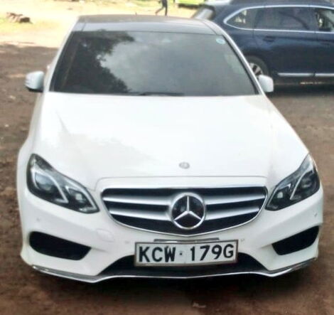 Mercedes Benz seized by police in murder