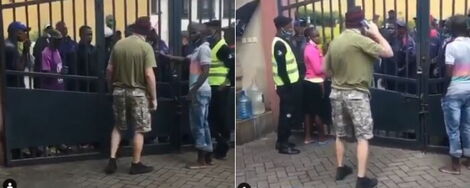 The foreigner who was confronted by an angry Kenyan mob on Thursday, June 18, 2020
