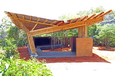 The Eco Moyo Education Center Library in Kilifi County.