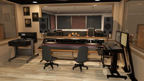 A music studio set up 