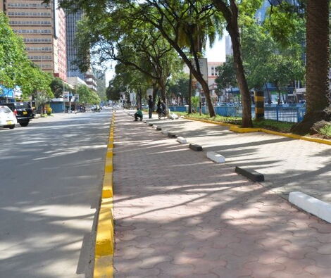 Kenyatta Avenue after the facelift by the Nairobi Metropolitan Services (NMS).