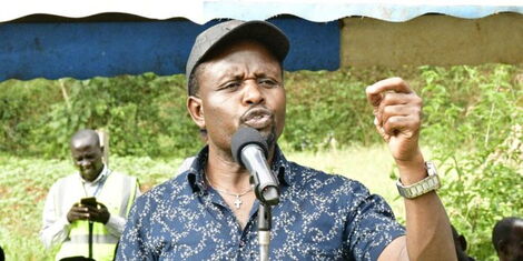 Governor George Natembeya during the farewell ceremony of retired teacher Mr. Reuben Makhino at Kinyoro ward, November 12, 2022