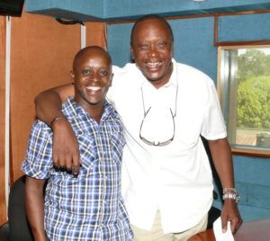 Kameme FM Presenter Njogu wa Njoroge with President Uhuru Kenyatta