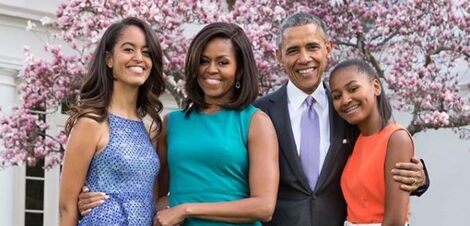 The Obama family on April 21, 2019.