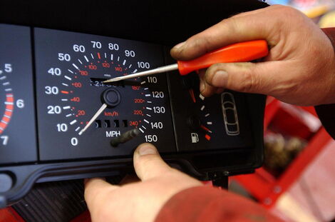 File photo of car's odometer