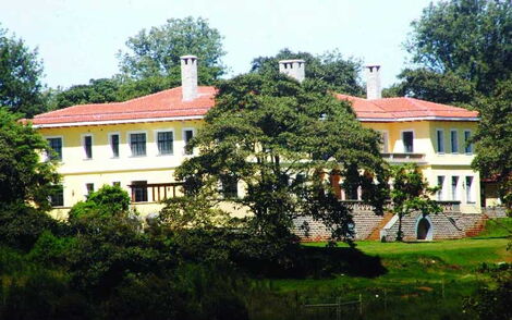 An image of the Ksh400 million house in Nyeri county belonging to Kenya's third president Mwai Kibaki.