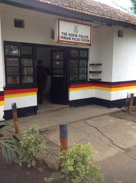 A photo of Pangani Police Station entrance