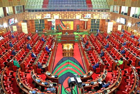 A sitting in session at Parliament Buildings in June 2020.