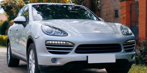 A parked 2014 Porsche Cayenne 