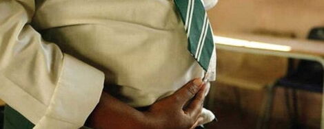 File image of a pregnant teenager