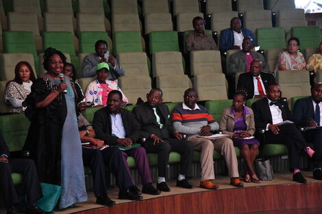 2022 presidential aspirants at a pre-candidate registration meeting with IEBC chairperson Wafula Chebukati at the Bomas of Kenya on Monday, May 23, 2022