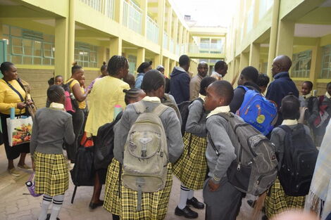 A file image of pupils of Komarock South Primary School