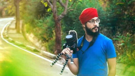 ravjir-soin, a travel blogger who runs the Adventure Singh vlog on YouTube.