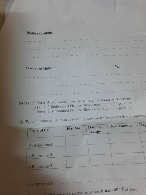A rental agreement form shared on Tuesday, July 21, 2020