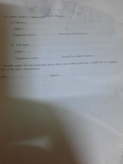 A rental agreement form shared on Tuesday, July 21, 2020