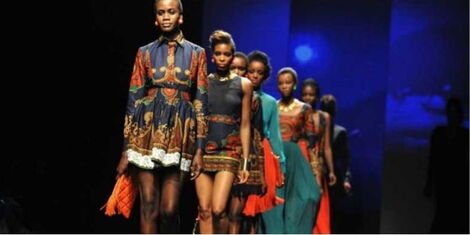 A file image of models on a runway