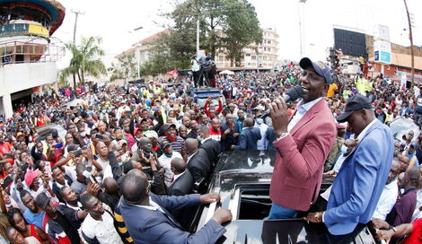 Deputy President William Ruto speaking in Kisii County on September 10, 2020