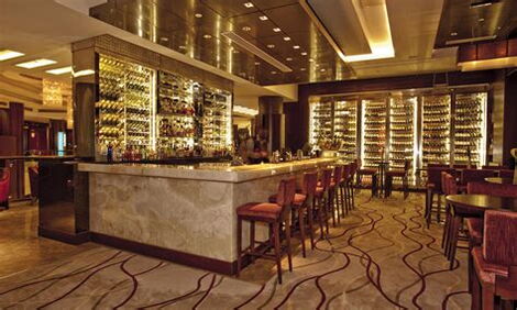 The bar area inside the Sankara Hotel.
