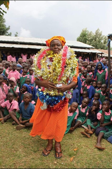 A file photo of Milele FM presenter Mercy Mmbone Siahi's late mother