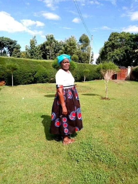 A file photo of presenter Mercy Mmbone Siahi's late mother