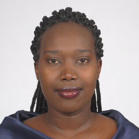 An image of BBC journalist Sylvia Chebet posing for a photo.