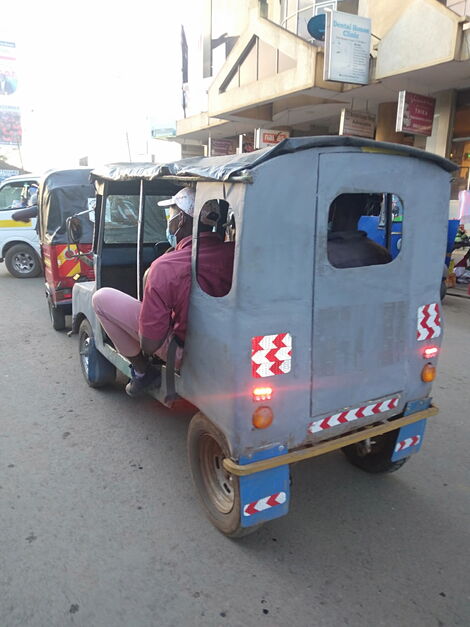 Image of the car model on the streets of Thika on November 7,2021