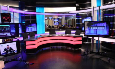 A TV studio