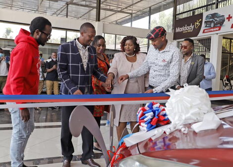 Michael Njogo Gitonga, President Uhuru Kenyatta's lookalike, receives a brand new vehicle on Friday, September 4