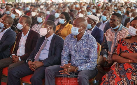 A delegation of Central Kenya leaders turned at Sagana State Lodge on Saturday, January 30.