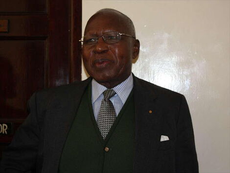 File image of former Presidential aspirant and Cabinet Minister Simeon Nyachae.