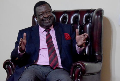 ANC party leader Musalia Mudavadi during a past interview