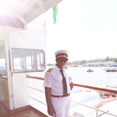 Veronica Waruguru, MV Uhuru's second officer. 
