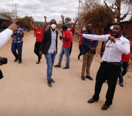 The MPs from Ukambani after police disrupted their meeting at Mathima Market in Kitui South Constituency on September 11, 2020.