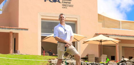 Founder member and chairman of Vipingo Ridge, Alastair Cavenagh, poses for a photo.