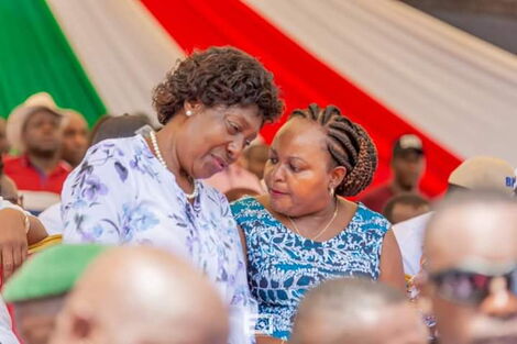 Governors Charity Ngilu (Kitui) and Anne Waiguru (Kirinyaga County).