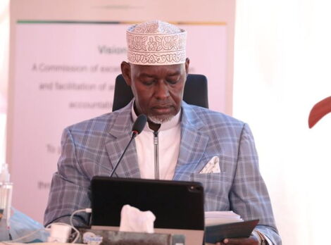 Justice Warsame during the interviews for CJ on Friday, April 16, 2021.
