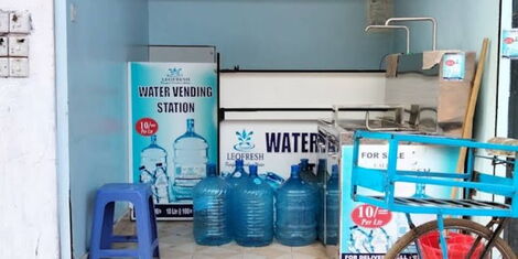 An image of a water refill shop.