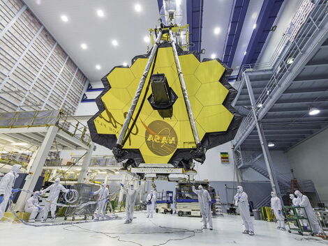 The James Webb Space Telescope launched by NASA on December 25, 2021.