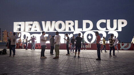 Football fans in Qatar ahead of World Cup set to start on Sunday November 20, 2022