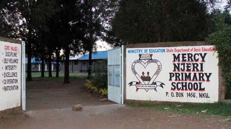 The entrance of Mercy Njeri Primary