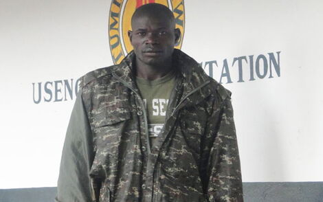 Uganda Police officer who was arrested by Kenyans on July 16, 2021