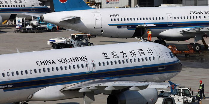 A fleet of China Southern Airlines planes