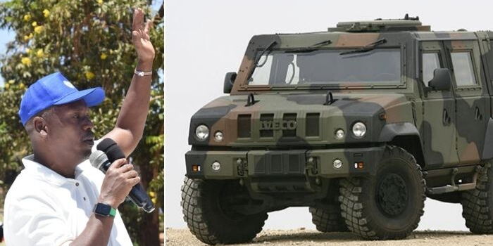 Story of Kabogo’s Ksh20 Million Military Vehicle at Ruto Rally