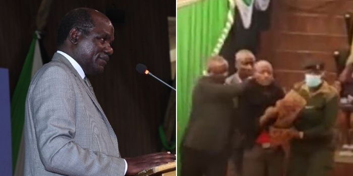 Police Whisk Man Who Stopped Chebukati Speech
