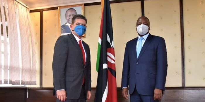 CS Kagwe Meets US Ambassador Amid Ksh400B Aid Withdrawal Threat