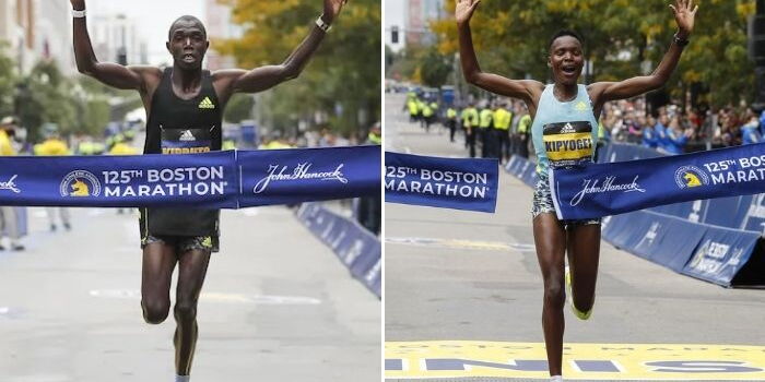 Kenyan Athletes Win Men & Women’s Boston Marathon Races 