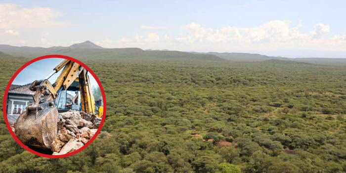 KFS Demolishes Home Built Inside Forest